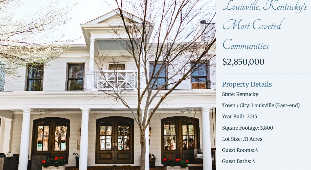 Kentucky bed and breakfast inn for sale - Chateau Bourbon - Profitable Louisville, KY B&B - Turnkey, Strongly Performing